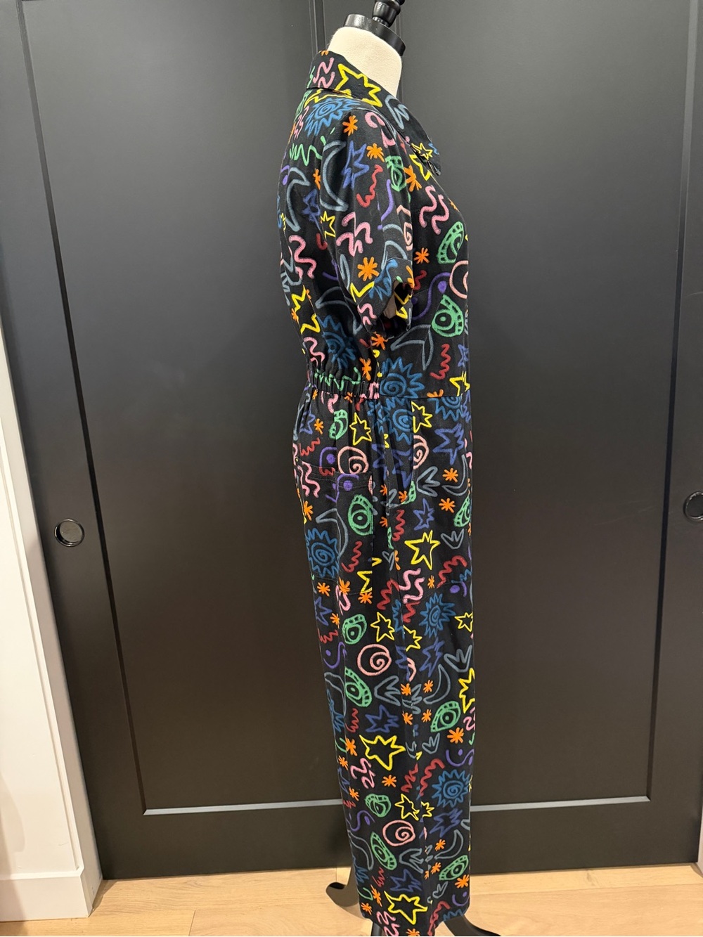 NWT - Lucy & Yak Ragan Organic Cotton Jumpsuit in Apollo Print - UK 12 / US 8 - Picture 6 of 15